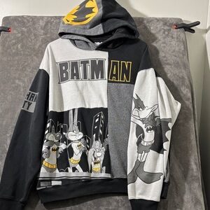 Warner Bros. Batman and Looney Tunes Hoodie - Black, Gray, and Yellow